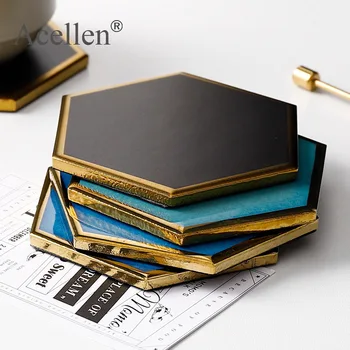 

Ceramic Coaster Insulation Household Candle Mat Retro Aromatherapy Decoration Mat Home Decor Modern Decoration Accessories