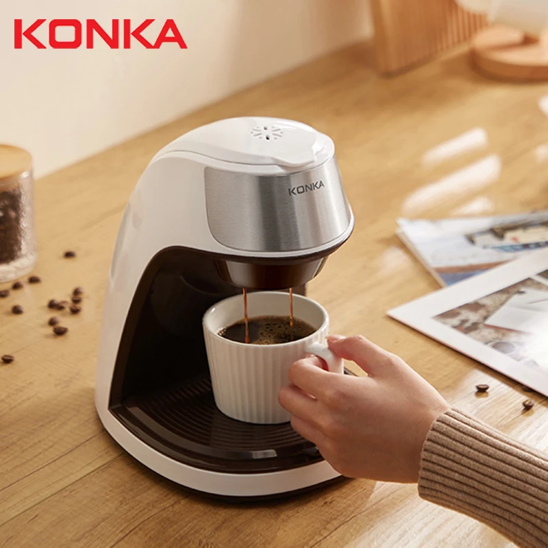 KONKA Electric Coffee Machine Automatic Dripping Home Office Multi function Coffee Maker Brew