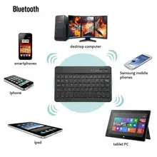 Недавно 7/10 дюймов ультра тонкий Беспроводной клавиатура Bluetooth 3,0 для Ipad/Iphone/Macbook/PC компьютер/планшетный ПК с системой андроида