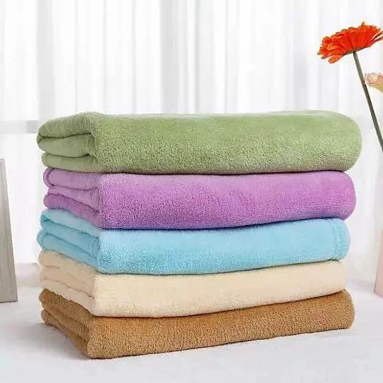 

A Large Amount Wholesale Spring And Summer Towel Blanket Child Blanket cheng ren tan Manufacturers Direct Selling Coral Fleece B