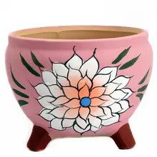 Цветочный стиль керамический плантатор суккулентный плантатор керамический плантатор домашний декор простой Подарочный подарок идея офисный Декор горшок