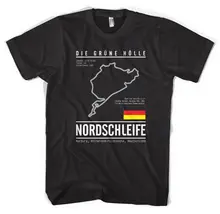 Nurburgring футболка, гонки, трек, Германия, bmw, mercedes, a udi, porschge 2019 Новая модная футболка бренд хип-хоп Футболка с принтом Sh(China)