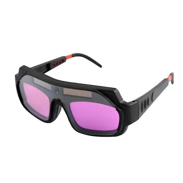 Automatic Darkening Dimming Welding Glasses Anti-glare Argon Arc Welding Glasses Welder Eye Protection Special Goggles Tools B Dual frequency