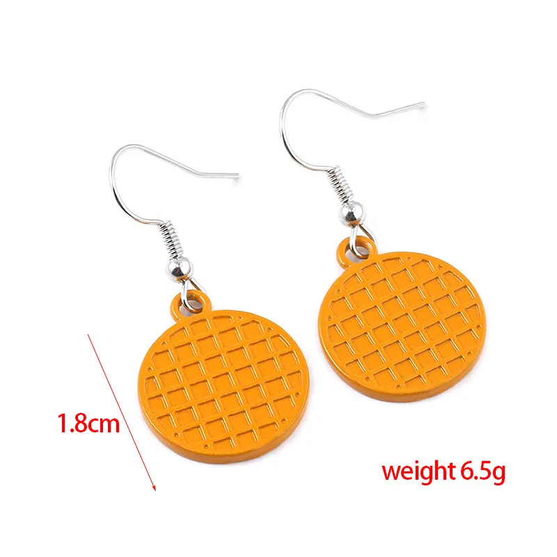Серьги подвески в виде странных вещей Eggo с вафельными буквами|Серьги-подвески| |