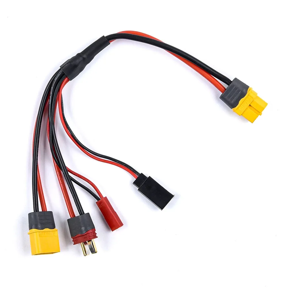 Cargador 4 en 1 de 20cm 5 XT60 Conector clavija a T Futaba JST Cable alambre para ISDT Hota ToolkitRC cargado | Игрушки и хобби