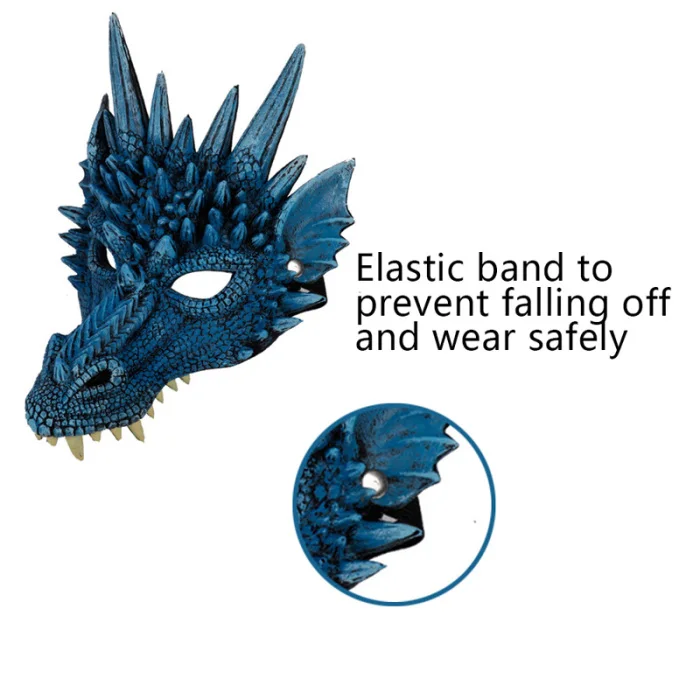 New Hot Halloween Mask 3D Dragon Cosplay Costume for Men Women Carnival Party Mardi Gras SMD66