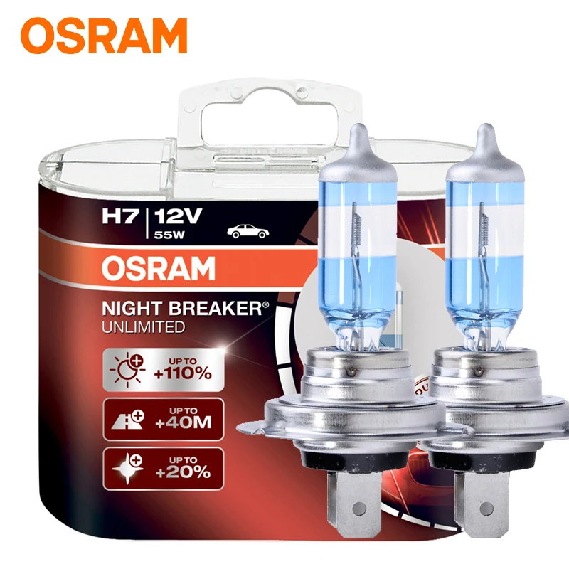 Галогенная лампа OSRAM H1 H3 H4 H7 H8 H9 H11HB3 HB4 12 В для автомобильных фар ближнего и