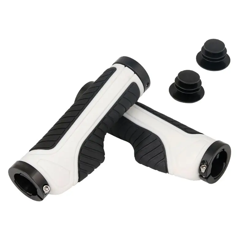 Bicycle Front Handle The Two Sides Can Be Locked Ergonomic Bicycle Handle Two-color Non-slip Bicycle Grips