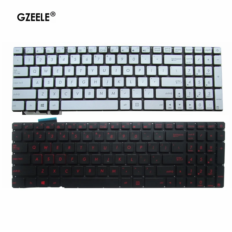 Новая клавиатура US для ноутбука Asus ZX50J zx50xj zx50jx GL552J gl552v FX-PRO6700 6300 с подсветкой |
