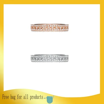 

Women ring square cutout accessories Mini lattice fashion classical Silverware 925 Sterling silver Jewelry Valentine's Day gift