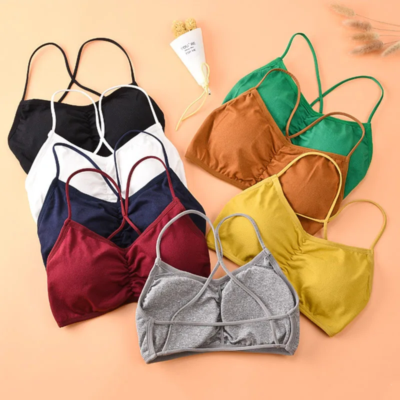 Женский бюстгальтер CHRLEISURE спортивное дышащее нижнее белье с перекрестными