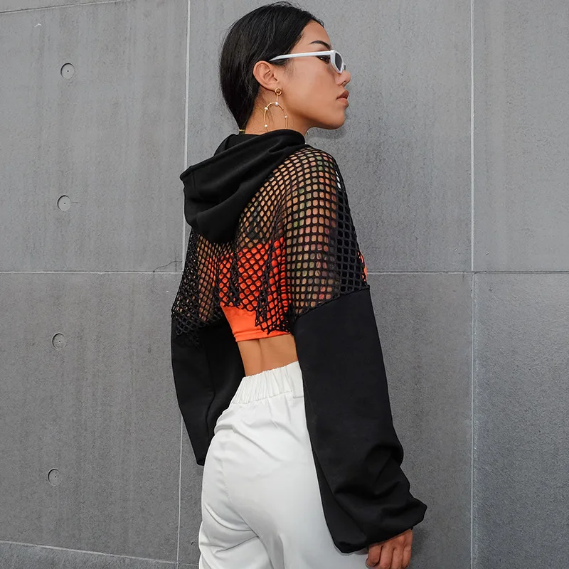 TWOTWINSTYLE Vintage Patchwork Mesh Shirt Female