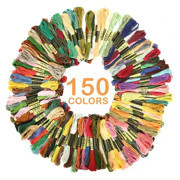 

150 Anchor Cross Stitch Cotton Embroidery Thread Floss Sewing Skeins Craft