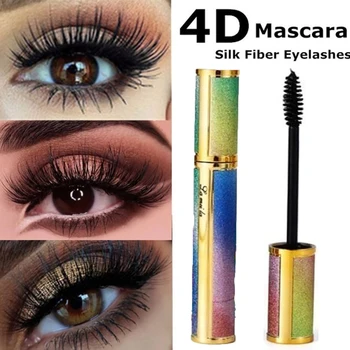 

Starry Sky Mascara 4D Waterproof Fiber Silk Mascara Eyelash Thick Curling Natural Lengthening Eye Lash Rimel Black Eyes Makeup