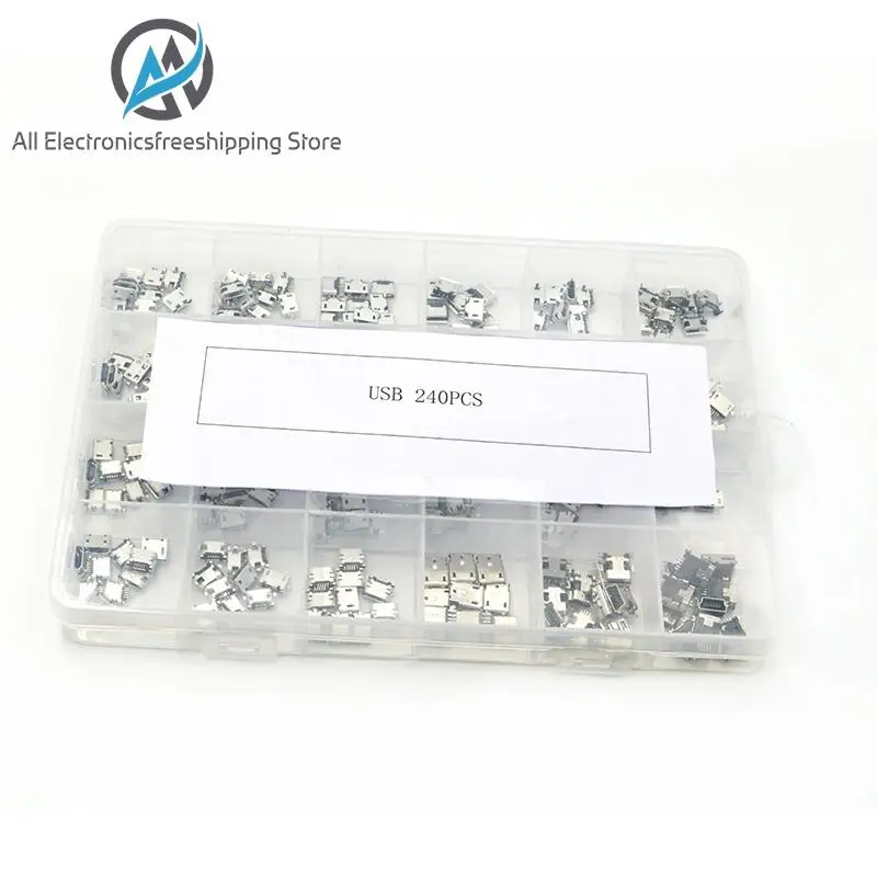 Modelos de Carregamento Porta para Samsung Micro Conector Moto Sony Htc Zte Huawei Xiaomi Lenovo Móvel Tablet Gps 240 Pçs Set Usb 24 –