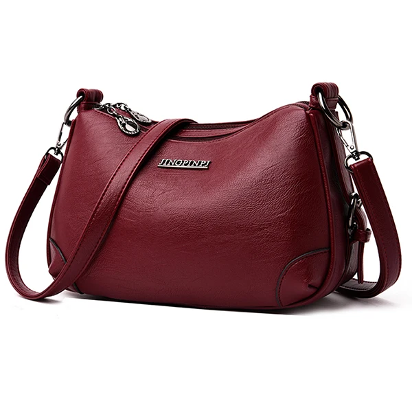 WineRed Новые женские сумки для девочек, модная качественная женская сумка на плечо из искусственной кожи, Повседневная Сумка-тоут - Цвет: WineRed