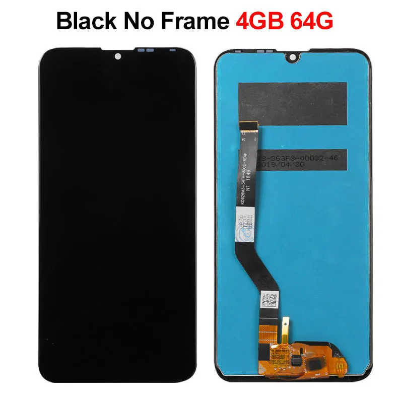 Для huawei Y7 ЖК-дисплей сенсорный экран с рамкой Замена для huawei Y7 Pro дисплей дигитайзер стеклянная панель 6,26 - Цвет: Black No Frame 4GB