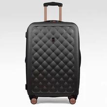UK модный брендовый костюм чехол ins класса люкс Спиннер ручной клади тележка багаж на ролликах стиль чемодан на колесиках для путешествий Чехол 20/24/28 дюймов
