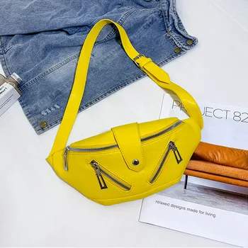 

2019 New Waist Bag Fanny Pack Fashion Waist Belt Phone Bags Sports Multi-function Pockets Ladies Messenger Shoulder Chest Packs