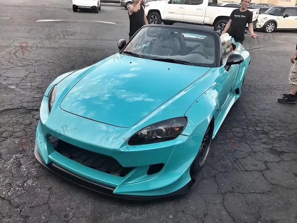 Неокрашенный ФАП стекловолокно ROCKET BUNNY стильный, для заднего бампера фартук 2 шт. для 99-09 S2000 AP1 AP2