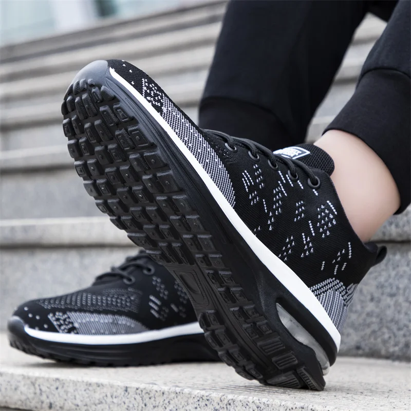 Scarpe da ginnastica antinfortunistiche da uomo, con puntale