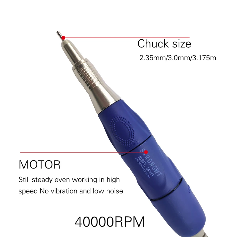 Nail Drill Tool Polish Handle Handpiece Brush Pen Handle Electric Micro Motor Handle for Nail Machine Jewelry Making Tools 108FH 4