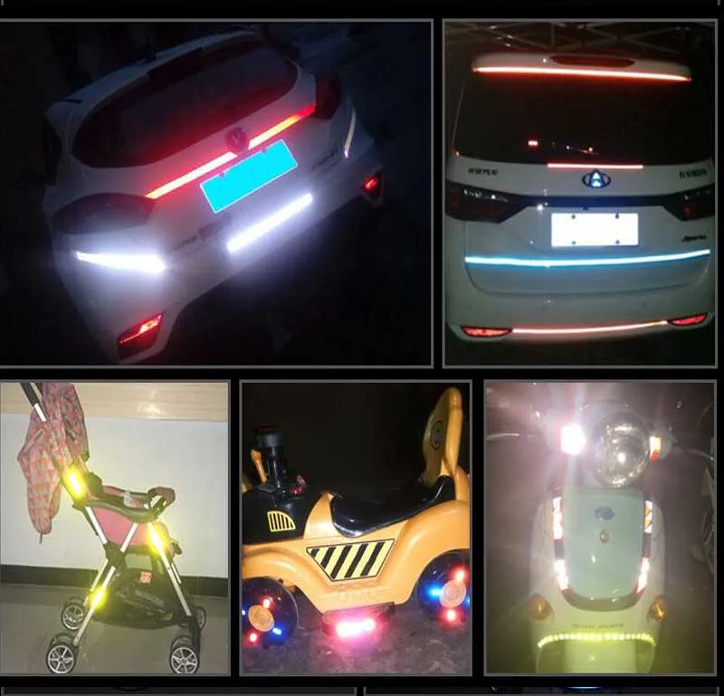 8 м/катушка Светоотражающая наклейка s флуоресцентная MTB велосипедная наклейка на обод светоотражающая лента для шлема мотоцикла скутера