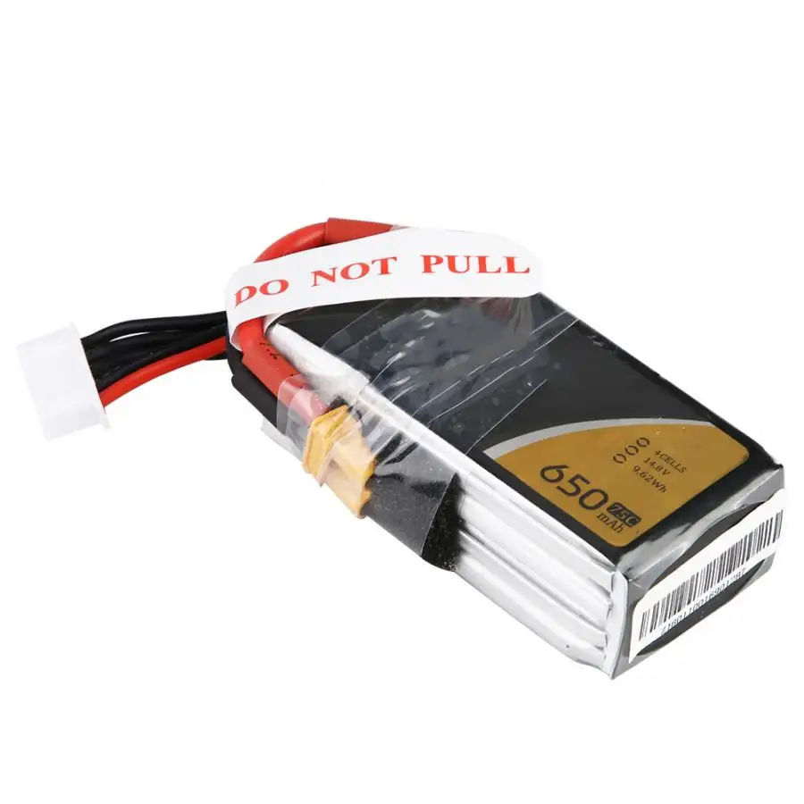 

Hot Tattu 14.8V 650mAh 75C 4S1P Lipo Battery Pack with XT30-SYP Plug for FPV Quadcopter Drone RC Toy Parts Spare