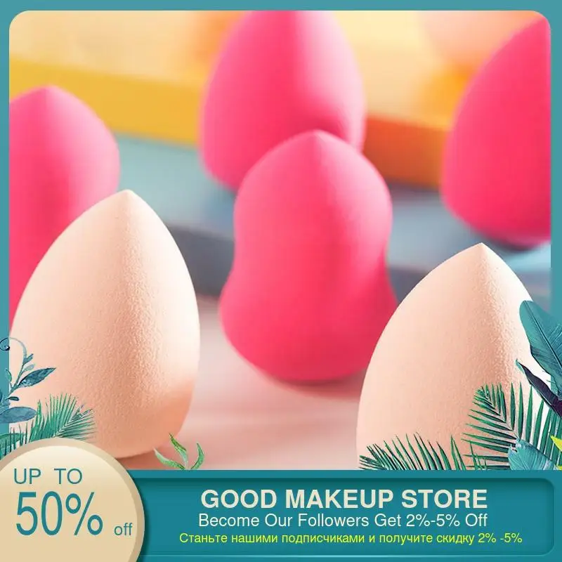 5 шт. цветные капельки воды Мягкая косметическая губка для макияжа растушевки