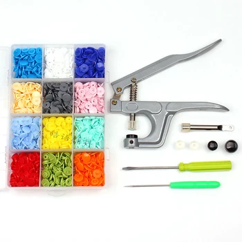

Button + U-Shaped Fastener Snap Pliers Four-In-Button Hand-Press Tool Mixed Button Set Diy Hand Sewing Tool