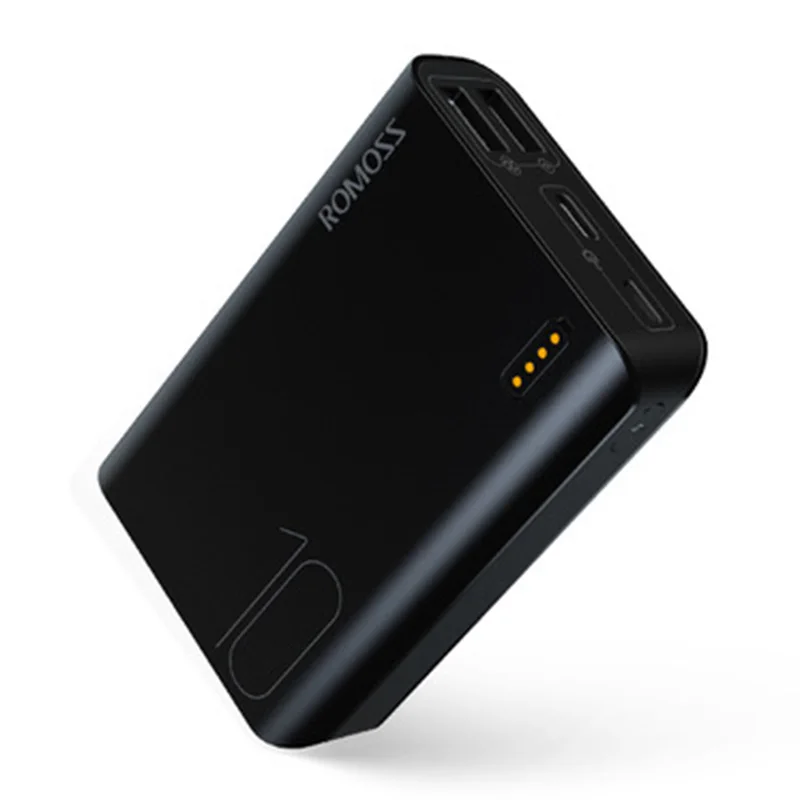 ROMOSS Mini Sense 4 Power Bank 10000mAh Fast Charge Phone Portable External Battery Charger For iPhone Xiaomi Huawei Smartphone power bank battery Power Bank