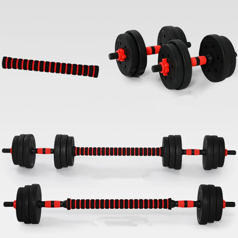 Dumbbell Rod Solid Steel Weight Lifting Bar With Connector