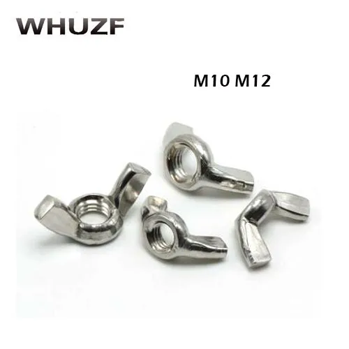 

5pcs/10Pcs DIN315 M3 M4 M5 M6 M8 M10 M12 304 stainless steel Hand Tighten Nut Butterfly Nut Ingot Wing Nuts HW045