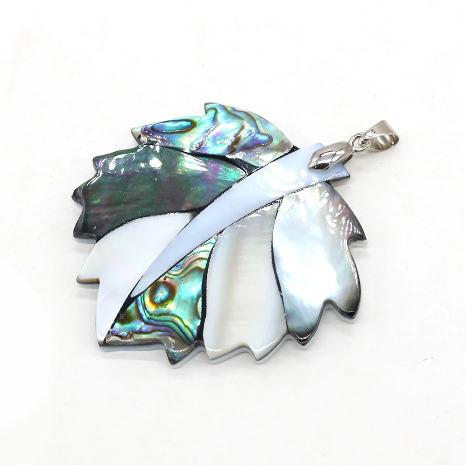 Ciondolo Gancio Hawaiano Argento 925 Ciondolo Conchiglia Abalone E Gancio Pesce Hawaiano In Argento Sterling 925 - Taglie S, M, L Silver Surfer Parabola