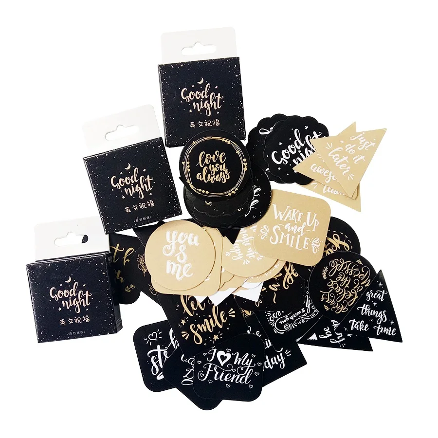 

20 Box/lot English Blessing Paper Lable Stickers Craft Scrapbooking Decorative Lifelog Sticker Cute DIY Adhesive Stickers