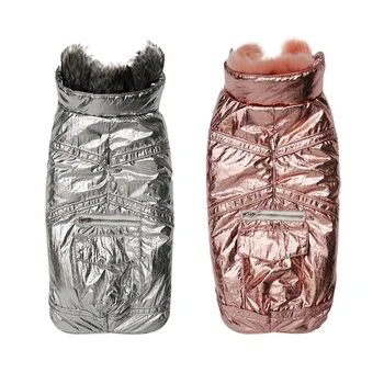 

Labrador Husky Cotton Jacket Warm Reflective Coats Medium Large Dog Winter Cloth with Plush Collar Pet Dog Cloth Costume