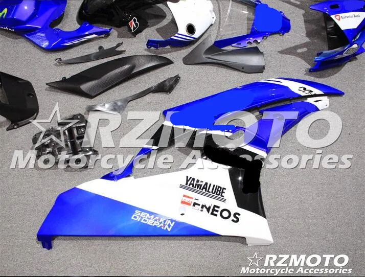 Новинка из АБС-пластика для мотоцикла обтекатель для YAMAHA YZF-R6 06 07 YZF R6 2006-2007 впрыска bodywor чудесные белого и голубого цвета в ACE № 707