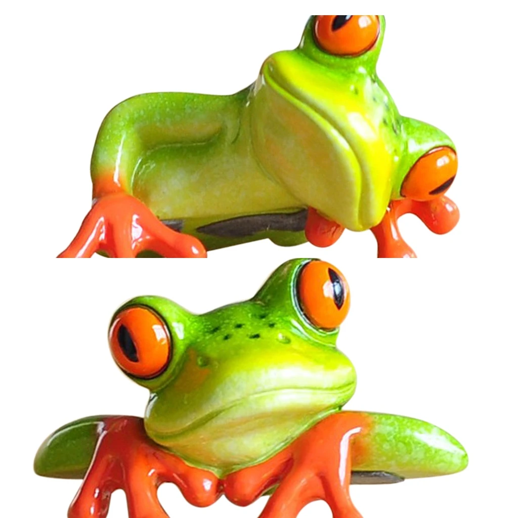 2pcs 3D Resin Frog Figurine Home Office Desk Computer Decoration Crafts Mini Frog Laptop Decor Car Dashboard Figurines Kids Toy 2pcs 3D Resin Frog Figurine Home Office Desk Computer Decoration Crafts Mini Frog Laptop Decor Car Dashboard Figurines Kids Toy