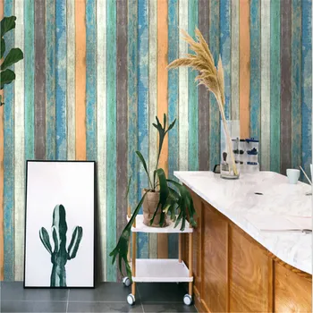 

LUCKYYJ Peel & Stick Wood Plank Wallpaper Vinyl Self Adhesive Wall Paper Design for Walls Bathroom Bedroom Home Decor