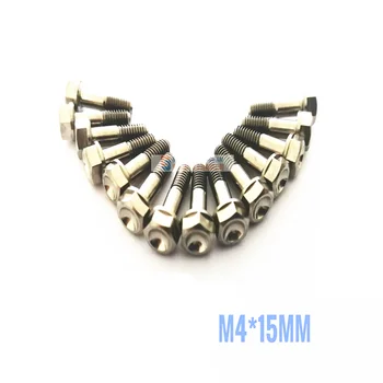 

Titanium bolts M4X 15mm DIY MTB Purple Blue color Hollow Flange Head Outer Hexagon Ti screws Ti fastener pack of 6 pieces