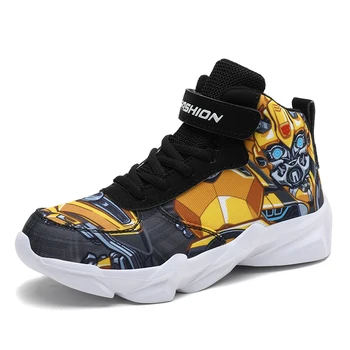 

2020 Kids Casuals Cartoon Shoes For Boys Toddler Basketball Running Shoe Kid Children Robot Sports Boot Sneakers Cartoon Kid Sho