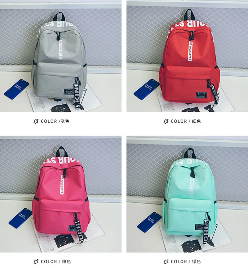 Mara's Dream Backpack Simple Fashion Trend High School Students Backpack Female Travel Bag Junior High School Student Bag