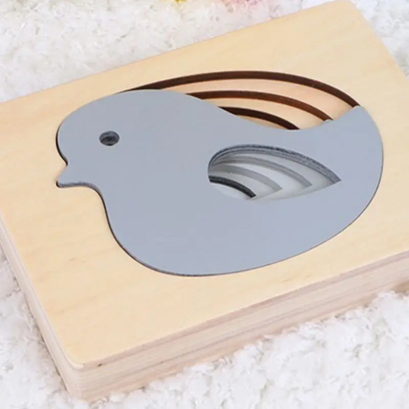 Новые животные мультфильм 3D Головоломка Детские деревянные игрушки Разноцветные Пазлы Детские Игрушки для раннего возраста обучающие средства