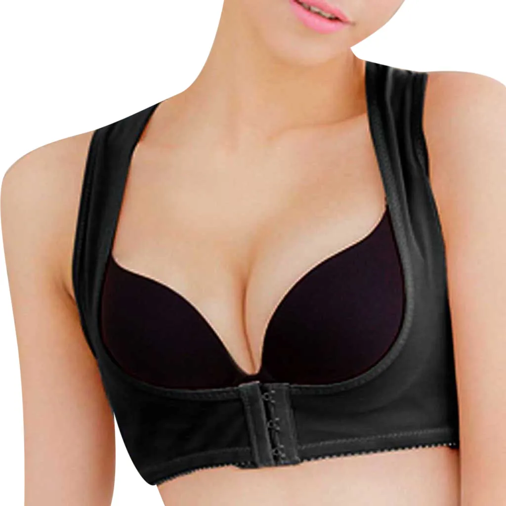 

Women Posture Shapewear Back Support Bra Chest Brace Up Corset X Strap Vest Push Up Bra Corset Body Shaper Underwear WomenZ0205