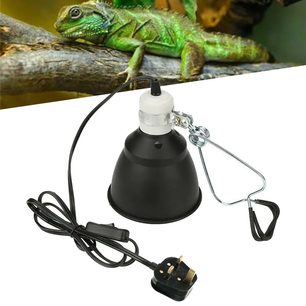 300W Reptile Ceramic UVA/UVB Heat Light Lamp Dome Holder Turtle Brooder Basking