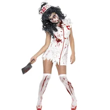 Halloween Costume M,XL Adult Ragged Sexy Scary Mummy Costumes Blood Sexy Nurse Costumes For Women Cosplay Zombie Costumes