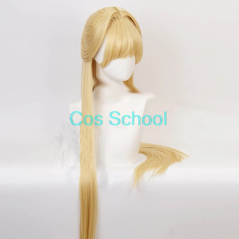 Cos School Ristarte парики Kono Yuusha ga Ore Tueee Kuse ni Shinchou Sugiru Косплей парики аниме Ristarte желтые длинные волосы