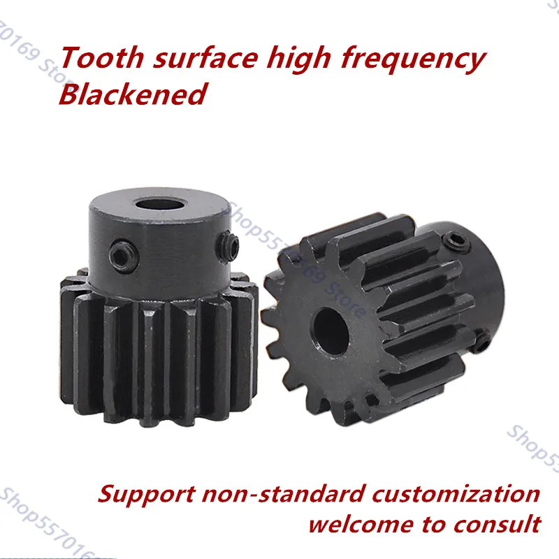 Spur Gear pinion Mod 2 M=2 12T 13T 14T 15T Teeth 45# steel positive gear CNC gear rack transmission motor gears 12teeth 1pc