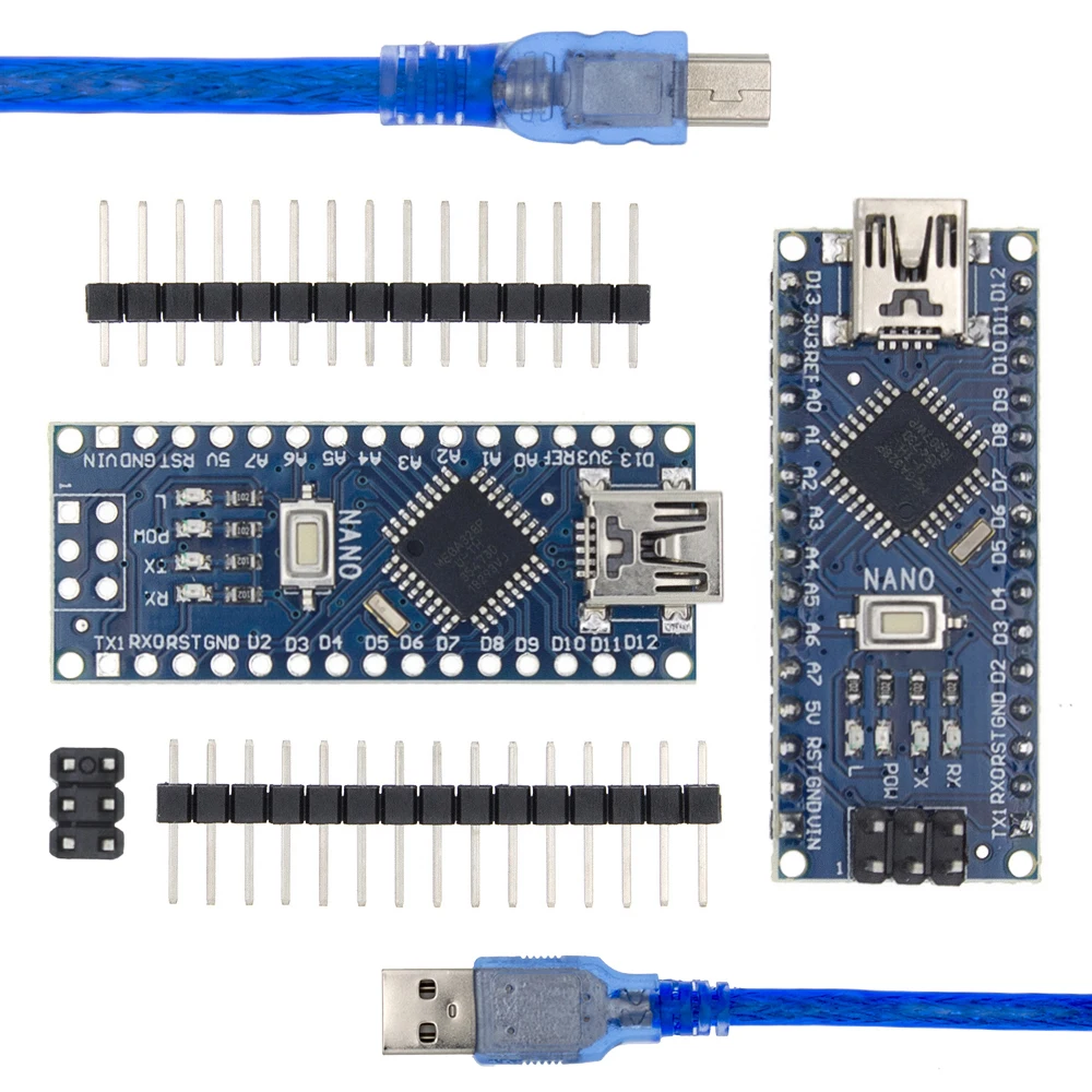 Совместимый контроллер Nano v3.0 для Arduino с загрузчиком USB драйвером CH340 16 МГц