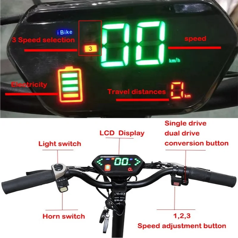 X60 электрический скутер 52V 2000 W/60 V 3200W Patinete Electrico Adulto Trotinette Electric Adulte Puissant Monopatin E скутеры
